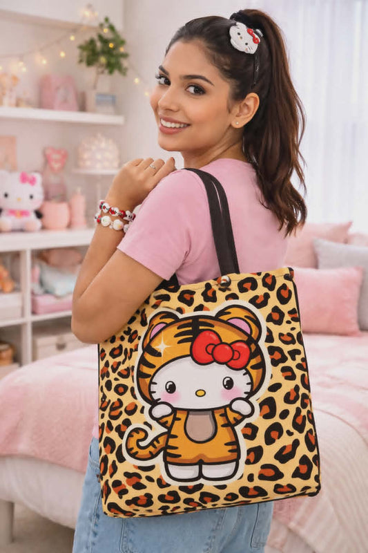 Bag Hello Kitty Animal Print Leopardo