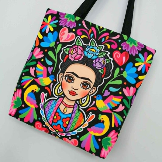 Frida Kahlo Bolso Artesanal Tenango.