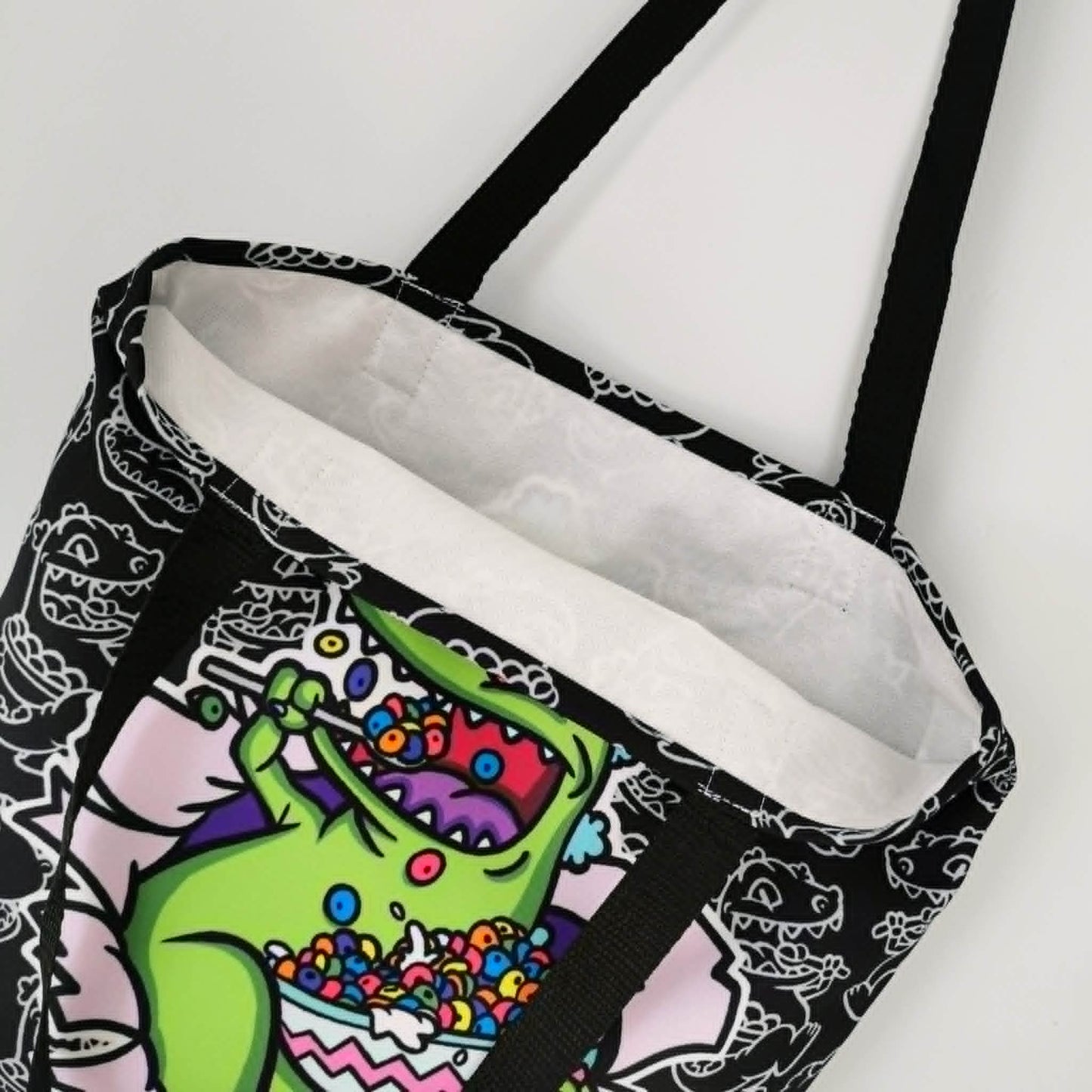 Tote Bag Reptar Rugrats Dinosaurio 90s.