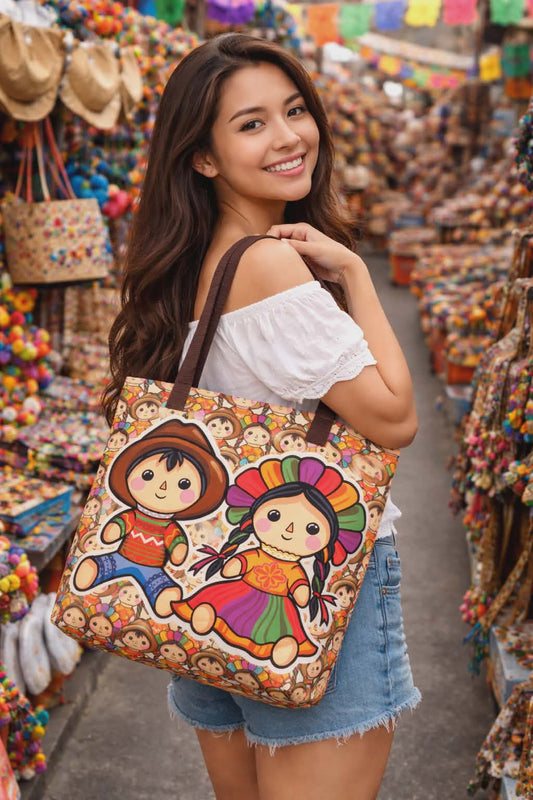 Bolsa pareja de muñecos Méxicanos