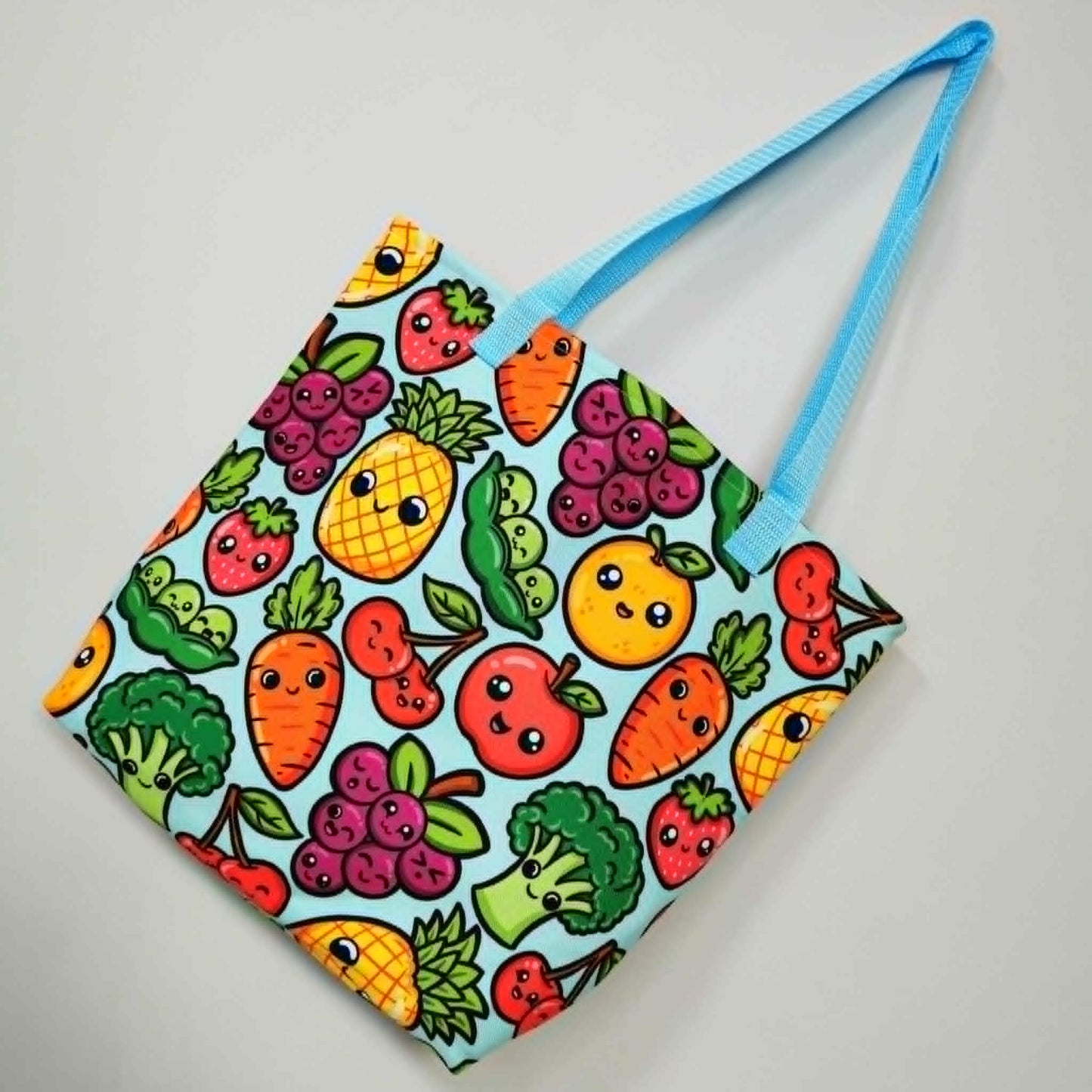 Bolsa frutas y verduras Kawaii
