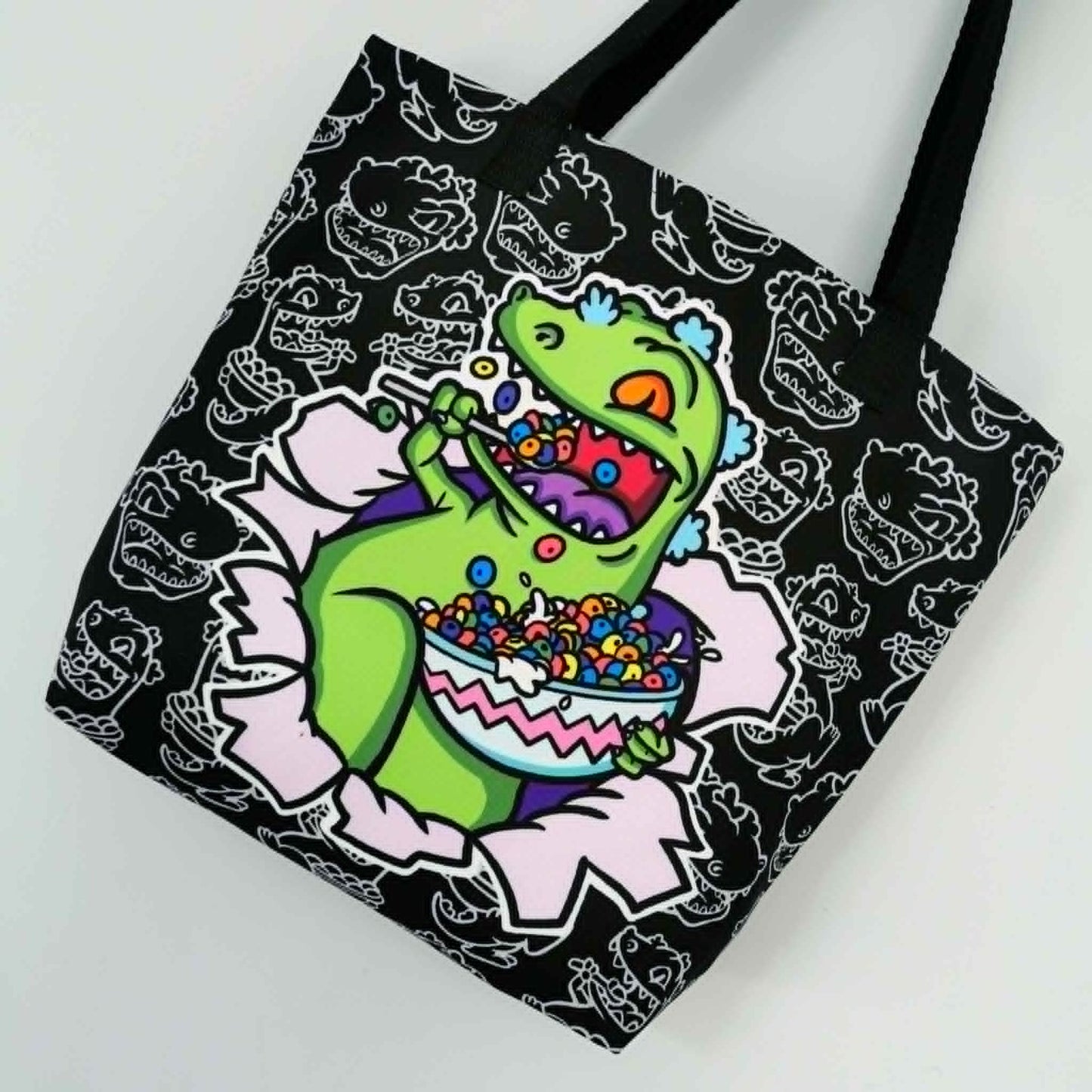 Tote Bag Reptar Rugrats Dinosaurio 90s.