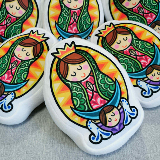 Cojin Virgen Maria Tradicional Clasica.