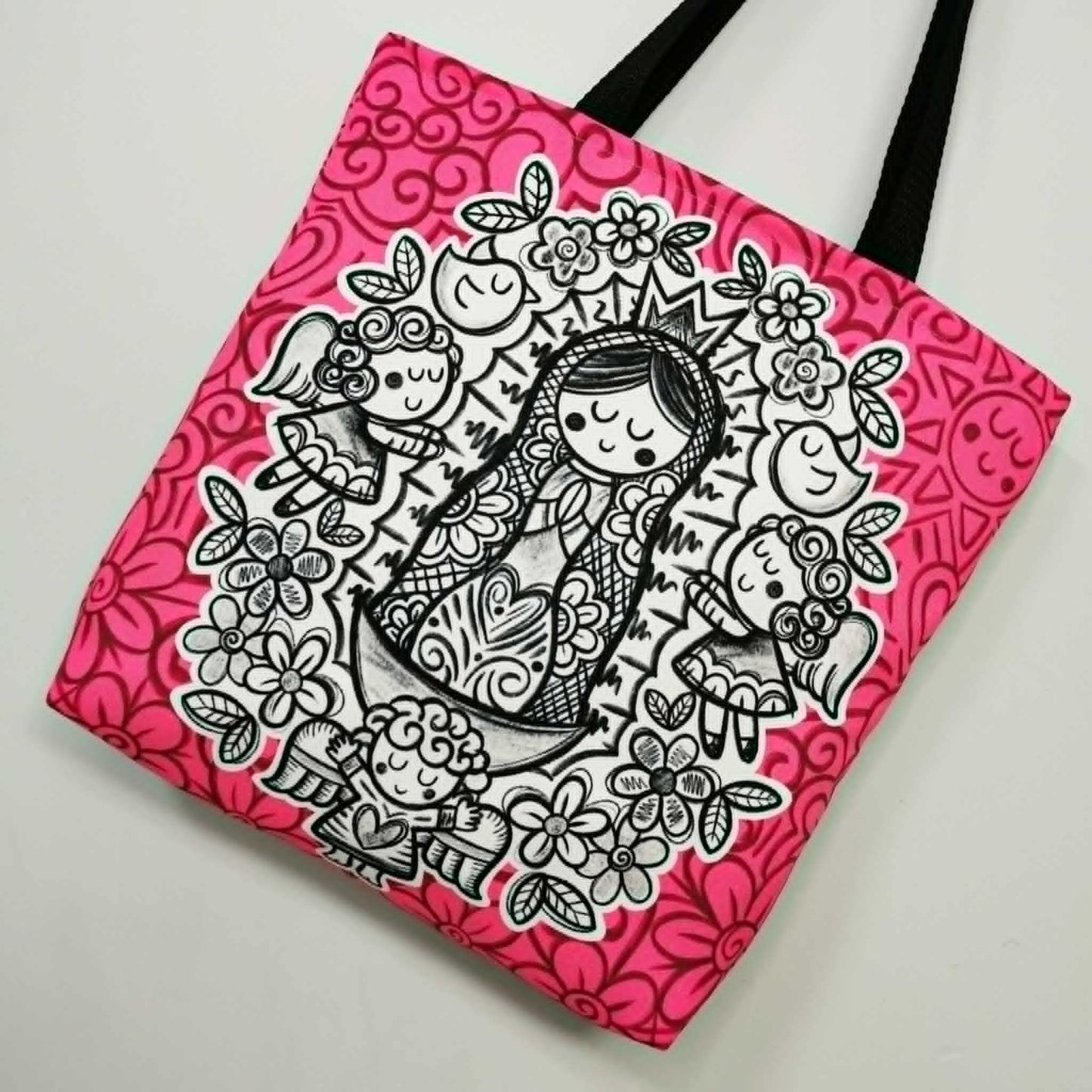 Virgencita Plis Tote Bag en Boceto