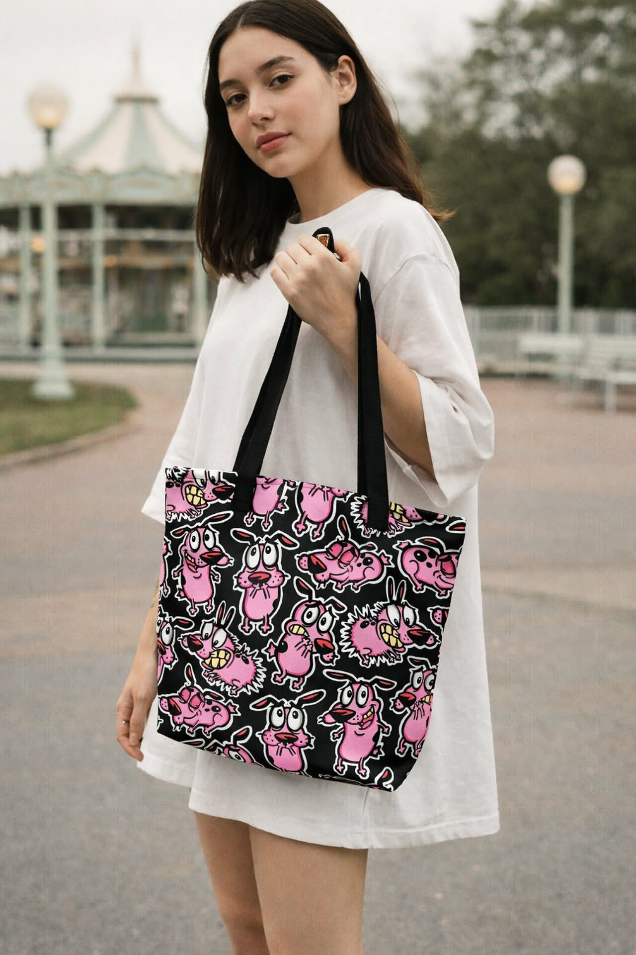Bolsa Retro Coraje el perro cobarde.